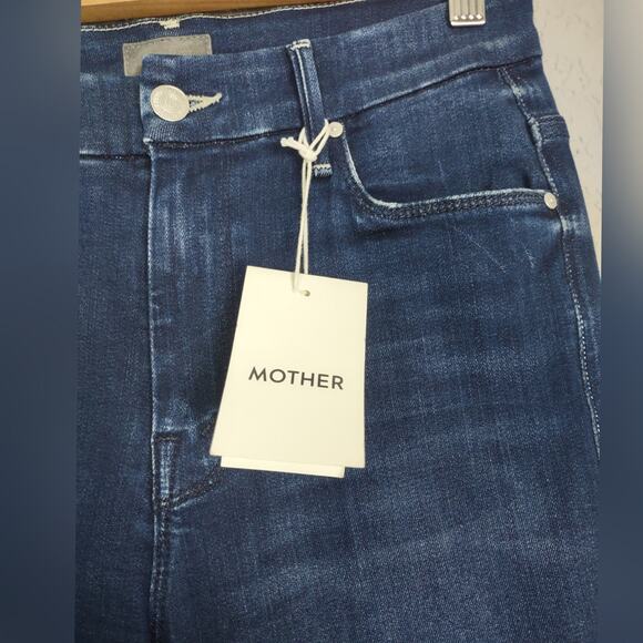 MOTHER High Waisted Looker Ankle Fray Jeans Tongue and Chic Size 26 - Picture 12 of 16